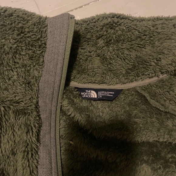 The north face olive zip up fleece jacket - Picture 2 of 3